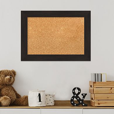 Amanti Art Furniture Espresso Narrow Framed Cork Board Wall Decor