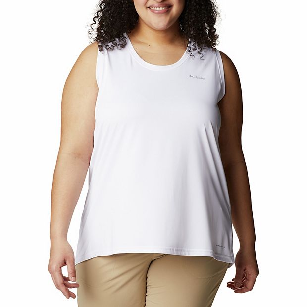 Columbia Women s Hike Tank Top White Size 3X