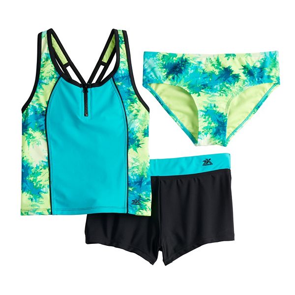 Zeroxposur Plus Tankini Swimsuit Top and Bottoms