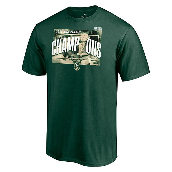 Men's Fanatics Milwaukee Bucks 2021 NBA Champions Jumper Tee