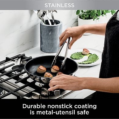 Ninja Foodi NeverStick 10-pc. Stainless Cookware Set