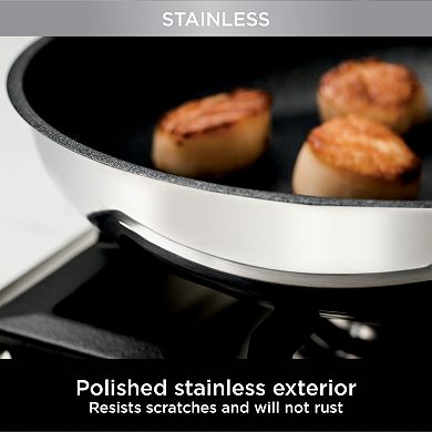 Ninja Foodi NeverStick 10-pc. Stainless Cookware Set