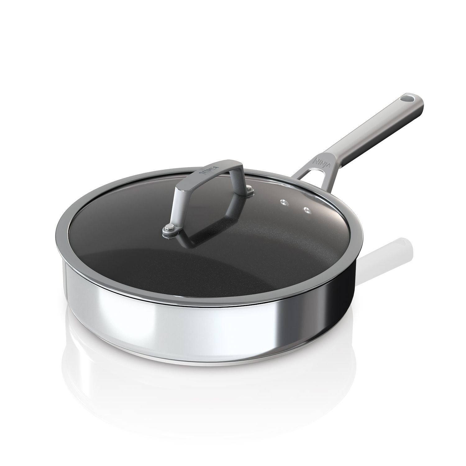 Oster Ashford 5 Quart Saute Pan with Lid in Black