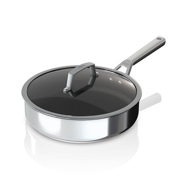 Ninja Foodi NeverStick Stainless 3-Quart Sauté Pan with Glass Lid -  20291499