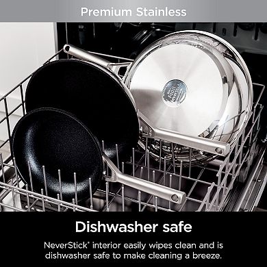 Ninja Foodi NeverStick 8-in. Stainless Steel Frypan