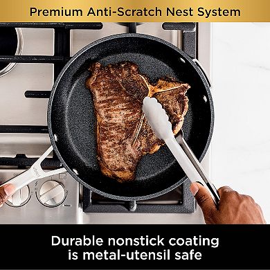 Ninja Foodi NeverStick Premium Anti-Scratch Nest System 10-pc. Cookware Set