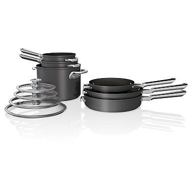Ninja™ NeverStick® Premium Anti-Scratch Nest System, 10-Piece Cookware Set C59500