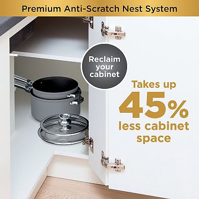 Ninja Foodi NeverStick Premium Anti-Scratch Nest System 6-pc. Cookware Set