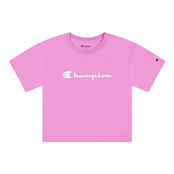 Girls 7-16 Champion® Classic Script Boxy Tee