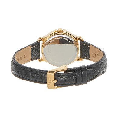 Relic by Fossil Women's Matilda Black Leather Strap Watch - ZR34630