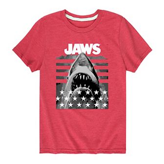 Boys 8-20 Jaws And Stripes Tee