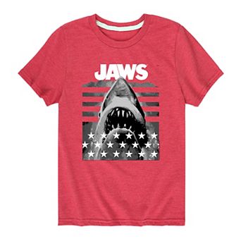 Boys 8-20 Jaws And Stripes Tee