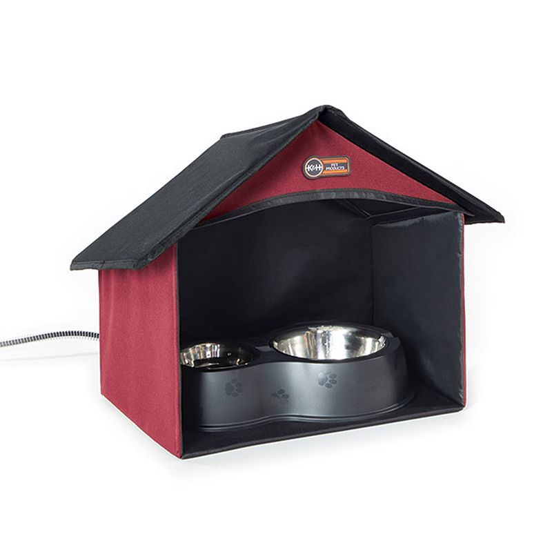 K&H Outdoor Kitty Dining Room, Red