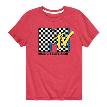 Boys 8-20 MTV Checker Logo Tee