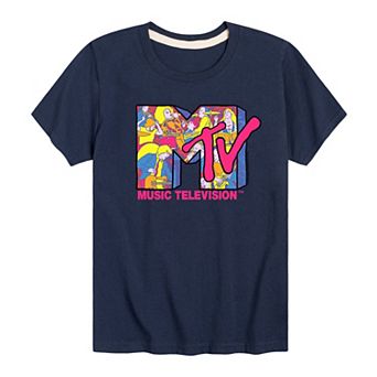 Boys 8-20 MTV Illustrated Rock Logo Tee