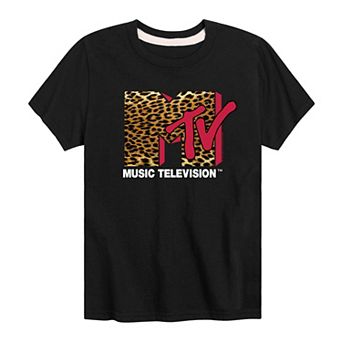 Boys 8-20 MTV Logo Leopard Tee