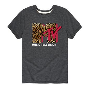 Boys 8-20 MTV Logo Leopard Tee