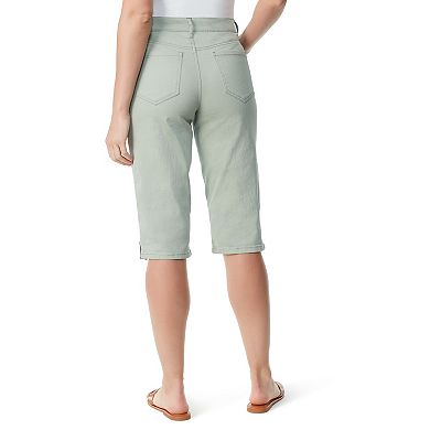Petite Gloria Vanderbilt Kaia Button-Hem Skimmer Pants