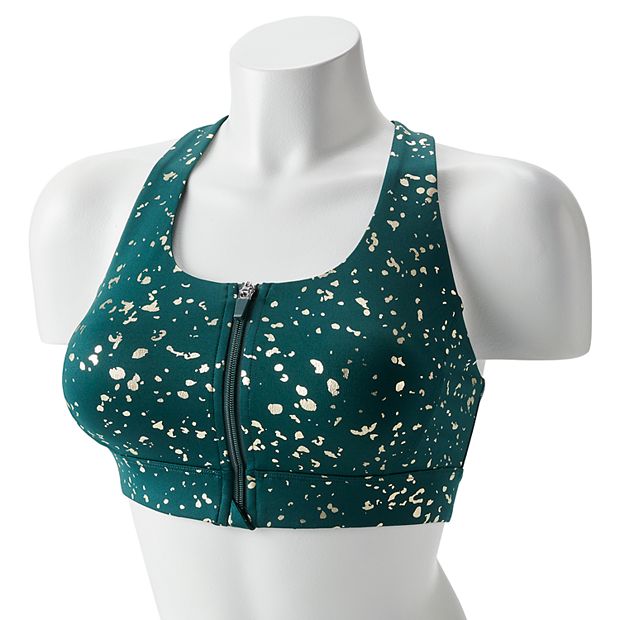 Tek Gear® Zip-Front Medium-Impact Sports Bra