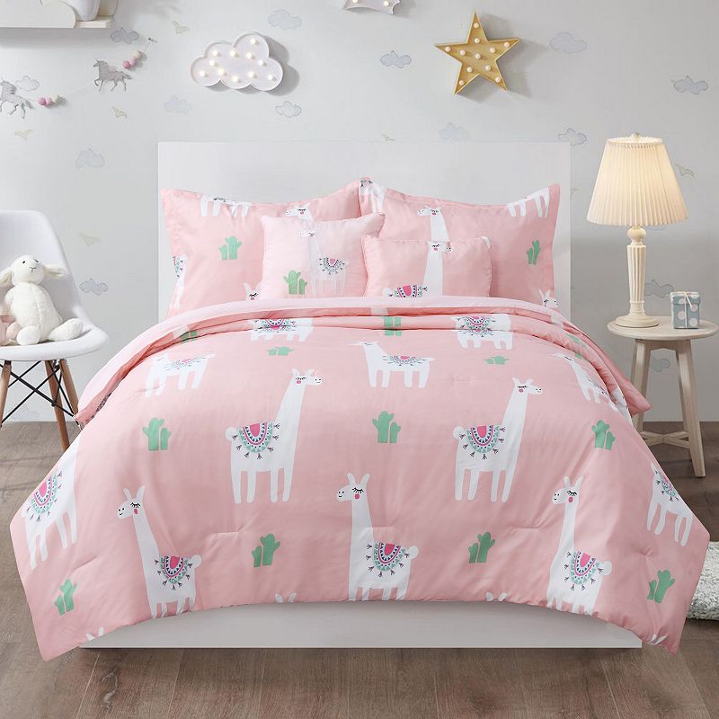 77115174 Girls Harper Lane Cool llama 5-piece Comforter Set sku 77115174