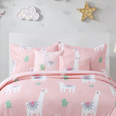 Cool llama Comforter Set with Shams