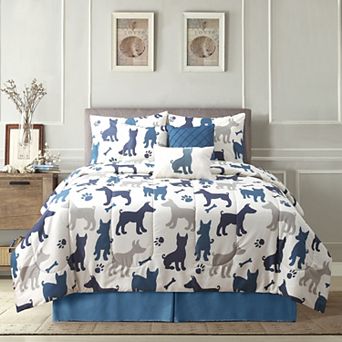 Harper Lane® Puppies Comforter Set with Throw Pillows
