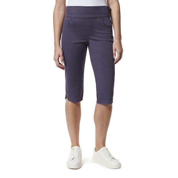 Gloria Vanderbilt Petite Amanda Solid Skimmer Shorts