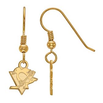 LogoArt Sterling Silver Pittsburgh Penguins Mini Logo Dangle Earrings