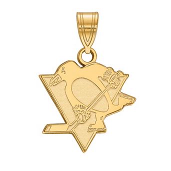 LogoArt Sterling Silver Pittsburgh Penguins Medium Pendant