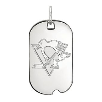 LogoArt 14k Gold Pittsburgh Penguins Small Dog Tag Pendant