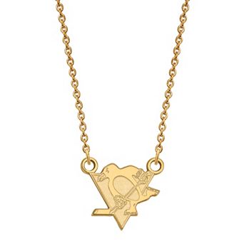 LogoArt Sterling Silver Pittsburgh Penguins Small Logo Necklace