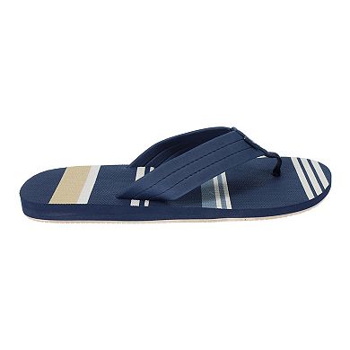 Dockers® Core Collection Men's Printed Stripe Flip Flop Sandals