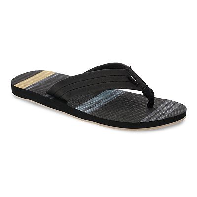 Dockers Mens Flip-Flops Black and White Small Size 7/8 New Dockers Mens Etched Flip Flop Sandal, Black, Size 8  main image 4