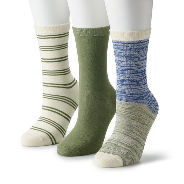 Women's Sonoma Goods For Life® 3-Pack Dress Crew Socks