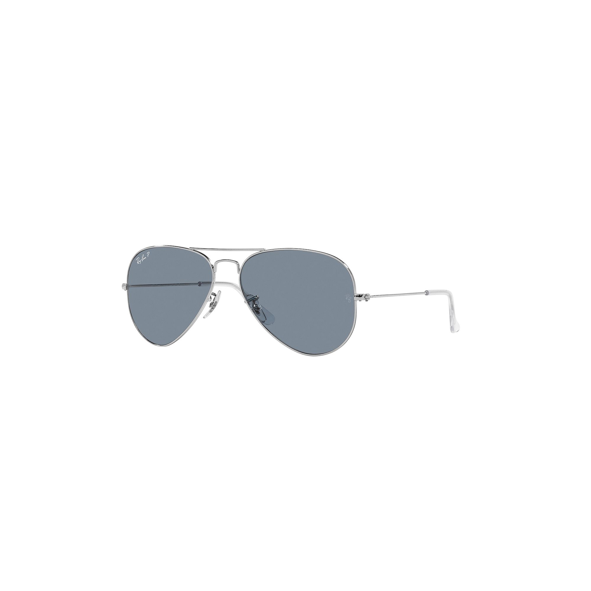 Ray-Ban RB3025 Original Aviator Metal Sunglasses, Polar Blue