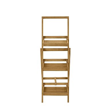 Linon Rockport 3-Tier Indoor / Outdoor Planter Stand Floor Decor