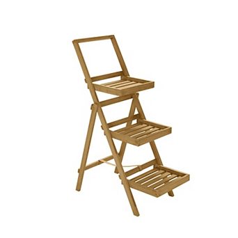 Linon Rockport 3 tier Indoor / Outdoor Planter Stand Floor Decor