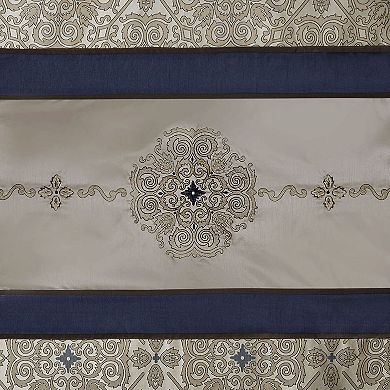 Madison Park Blaine Embroidered Shower Curtain