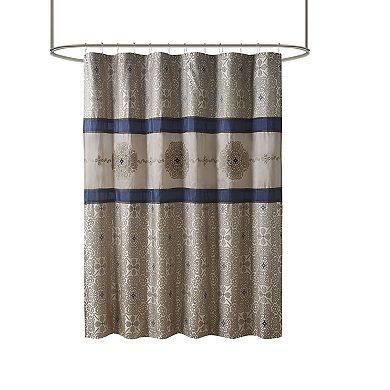 Madison Park Blaine Embroidered Shower Curtain
