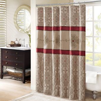 Madison Park Blaine Embroidered Shower Curtain