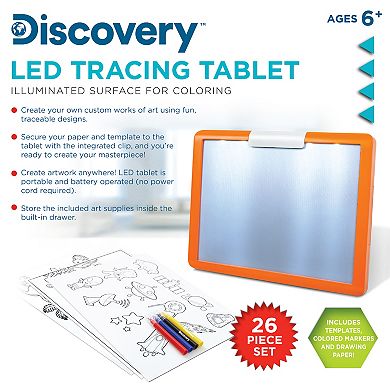 Discovery 34-Piece LED Illuminated Tracing Tablet Set