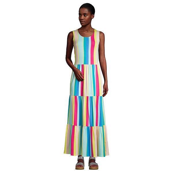 Women's Tall Lands' End Tiered Maxi Dress