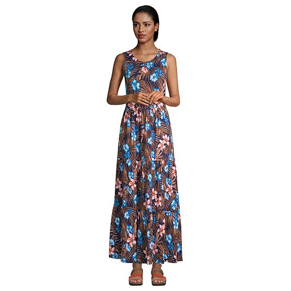 Women's Tall Lands' End Tiered Maxi Dress