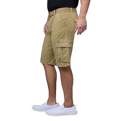 Men's X-Ray Belted Double-Pocket Cargo Shorts