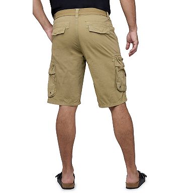 Men's X-Ray Belted Double-Pocket Cargo Shorts