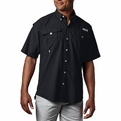 Mens Solid Button Down Shirts Short Sleeve Tops Clothing Kohl s