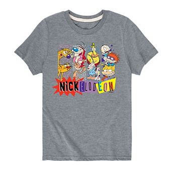 Boys 8-20 Nickelodeon All Stars "Nickelodeon" 90s Tee