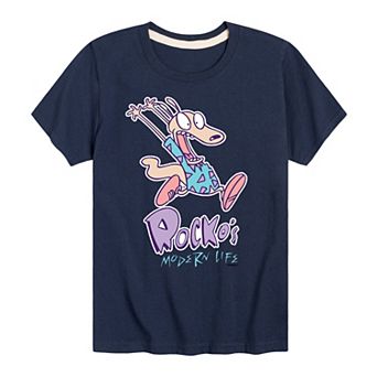 Boys 8-20 Nickelodeon Rocko's Modern Life Yelping Rocko Tee