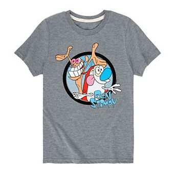 Boys 8-20 Nickelodeon Ren & Stimpy Circle Tee