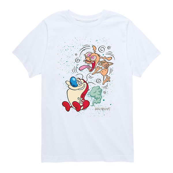 Boys 8-20 Nickelodeon Ren & Stimpy Fart Tee